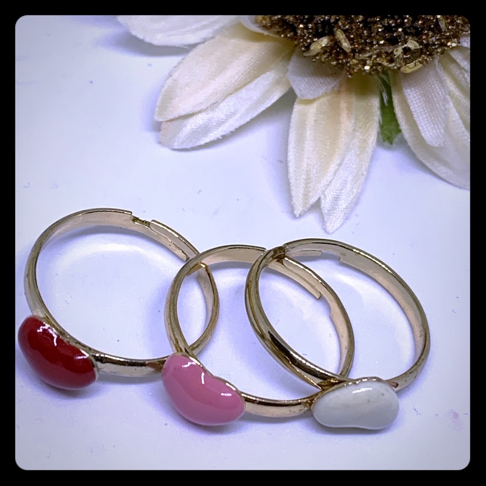 Stackable Ceramic Heart Fashion Rings -[JW-115]